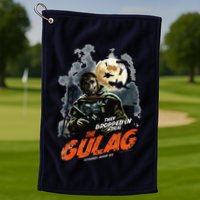 Call Of Duty Halloween Gulag Tryhards Never Die Distressed Golf Towel
