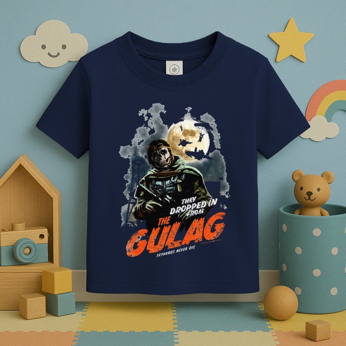 Call Of Duty Halloween Gulag Tryhards Never Die Distressed Toddler T-Shirt