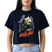 Call Of Duty Halloween Gulag Tryhards Never Die Distressed Crop Top