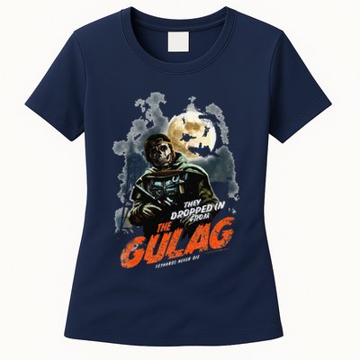 Call Of Duty Halloween Gulag Tryhards Never Die Distressed Womens T-Shirt