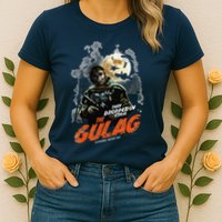 Call Of Duty Halloween Gulag Tryhards Never Die Distressed Womens T-Shirt