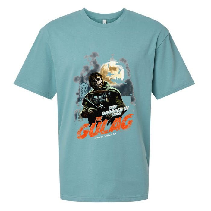 Call Of Duty Halloween Gulag Tryhards Never Die Distressed Sueded Cloud Jersey T-Shirt