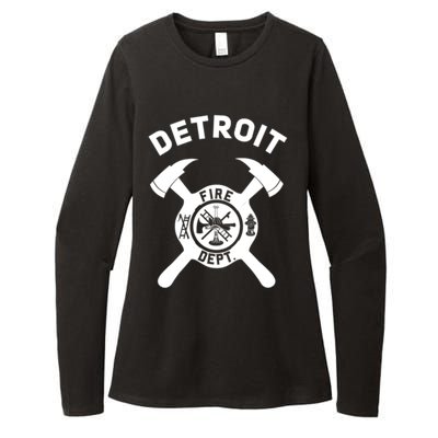 City Of Detroit Fire Departt Michigan Firefighter Gift Womens CVC Long Sleeve Shirt