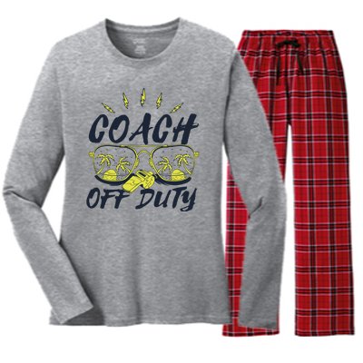 Coach Off Duty Summer Vacation Women's Long Sleeve Flannel Pajama Set 