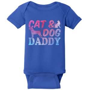 Cat Owner Dog Owner Daddy Cat Lover Gift Cat And Dog Daddy Gift Baby Bodysuit