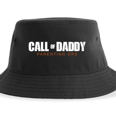 Call Of Daddy Parenting Ops Dad Sustainable Bucket Hat