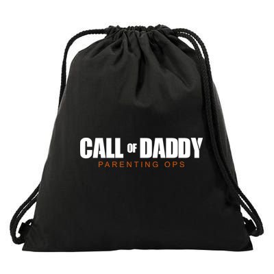 Call Of Daddy Parenting Ops Dad Drawstring Bag