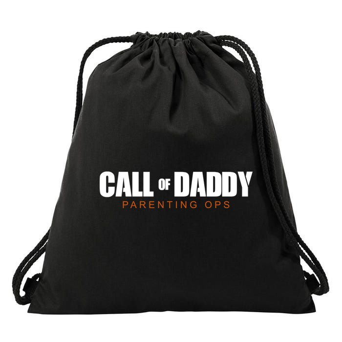 Call Of Daddy Parenting Ops Dad Drawstring Bag