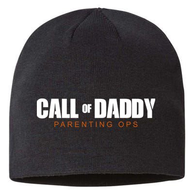 Call Of Daddy Parenting Ops Dad Sustainable Beanie