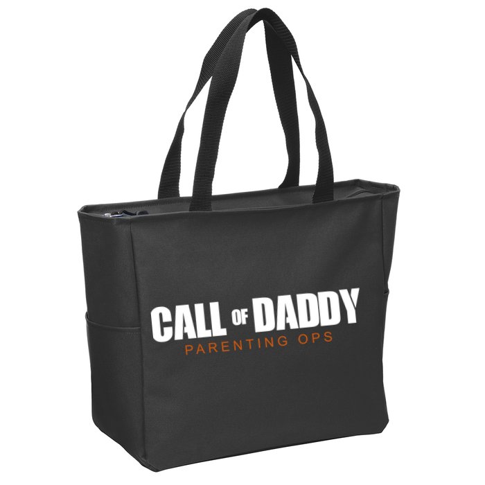 Call Of Daddy Parenting Ops Dad Zip Tote Bag