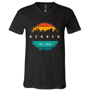 City Of Denver Colorado V-Neck T-Shirt