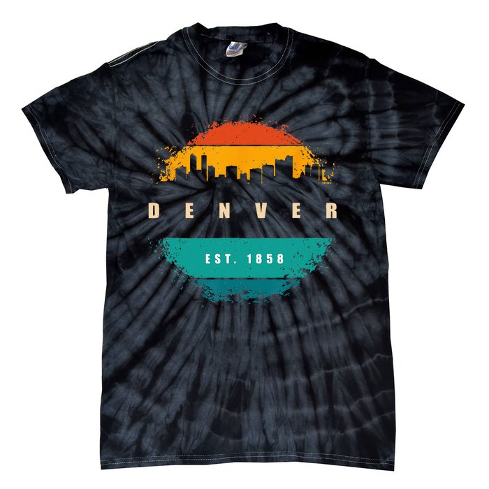 City Of Denver Colorado Tie-Dye T-Shirt