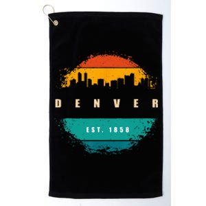 City Of Denver Colorado Platinum Collection Golf Towel