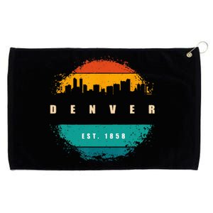 City Of Denver Colorado Grommeted Golf Towel