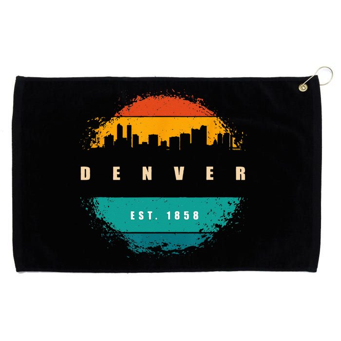 City Of Denver Colorado Grommeted Golf Towel