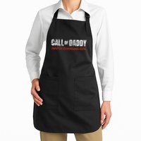 Call Of Daddy Diaper Changing Duty Ops FatherS Day Papa Dad Full-Length Apron With Pockets