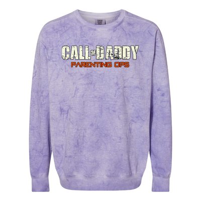 Call Of Daddy: Parenting Ops Colorblast Crewneck Sweatshirt