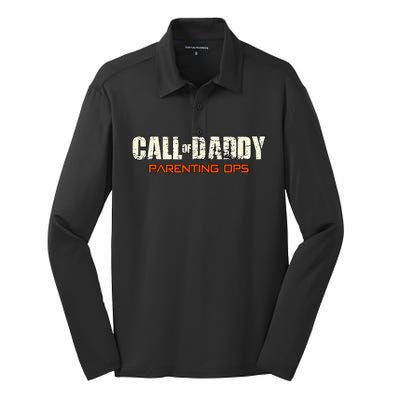 Call Of Daddy: Parenting Ops Silk Touch Performance Long Sleeve Polo