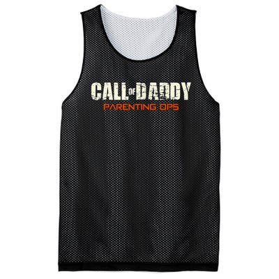 Call Of Daddy: Parenting Ops Mesh Reversible Basketball Jersey Tank