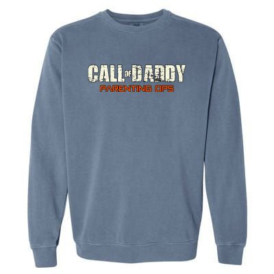 Call Of Daddy: Parenting Ops Garment-Dyed Sweatshirt