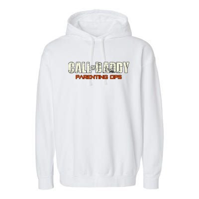 Call Of Daddy: Parenting Ops Garment-Dyed Fleece Hoodie