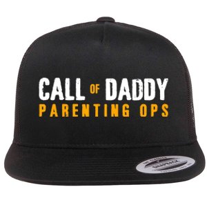 Call Of Daddy Parenting Ops Apparel Funny Dad Apparel From S Flat Bill Trucker Hat