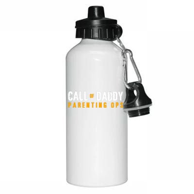 Call Of Daddy Parenting Ops Apparel Funny Dad Apparel From S Aluminum Water Bottle 