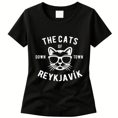 Cats of Downtown Reykjavik Womens T-Shirt