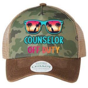 Counselor Off Duty Summer Vacation Last Day Of School Legacy Tie Dye Trucker Hat