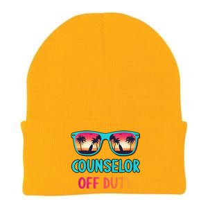 Counselor Off Duty Summer Vacation Last Day Of School Knit Cap Winter Beanie