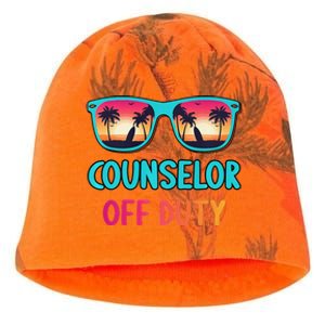 Counselor Off Duty Summer Vacation Last Day Of School Kati - Camo Knit Beanie