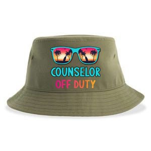 Counselor Off Duty Summer Vacation Last Day Of School Sustainable Bucket Hat