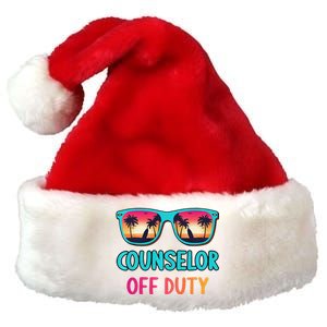 Counselor Off Duty Summer Vacation Last Day Of School Premium Christmas Santa Hat