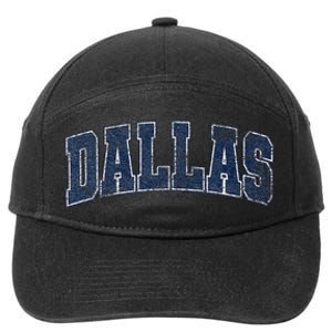 City Of Dallas Texas Varsity Style Distressed Design 7-Panel Snapback Hat