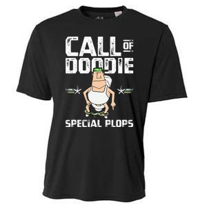 Call Of Doodie Special Plops Funny Nerd Gamer Duty Player Cooling Performance Crew T-Shirt