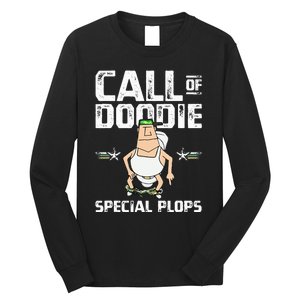 Call Of Doodie Special Plops Funny Nerd Gamer Duty Player Long Sleeve Shirt