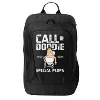 Call Of Doodie Special Plops Funny Nerd Gamer Duty Player City Backpack