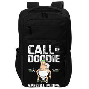 Call Of Doodie Special Plops Funny Nerd Gamer Duty Player Impact Tech Backpack