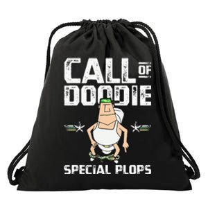 Call Of Doodie Special Plops Funny Nerd Gamer Duty Player Drawstring Bag