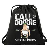 Call Of Doodie Special Plops Funny Nerd Gamer Duty Player Drawstring Bag