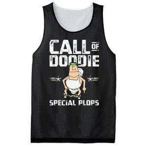 Call Of Doodie Special Plops Funny Nerd Gamer Duty Player Mesh Reversible Basketball Jersey Tank