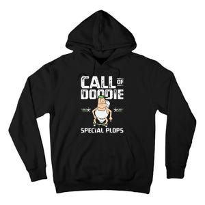 Call Of Doodie Special Plops Funny Nerd Gamer Duty Player Tall Hoodie