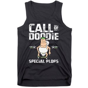 Call Of Doodie Special Plops Funny Nerd Gamer Duty Player Tank Top