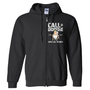 Call Of Doodie Special Plops Funny Nerd Gamer Duty Player Full Zip Hoodie