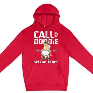 Call Of Doodie Special Plops Funny Nerd Gamer Duty Player Premium Pullover Hoodie