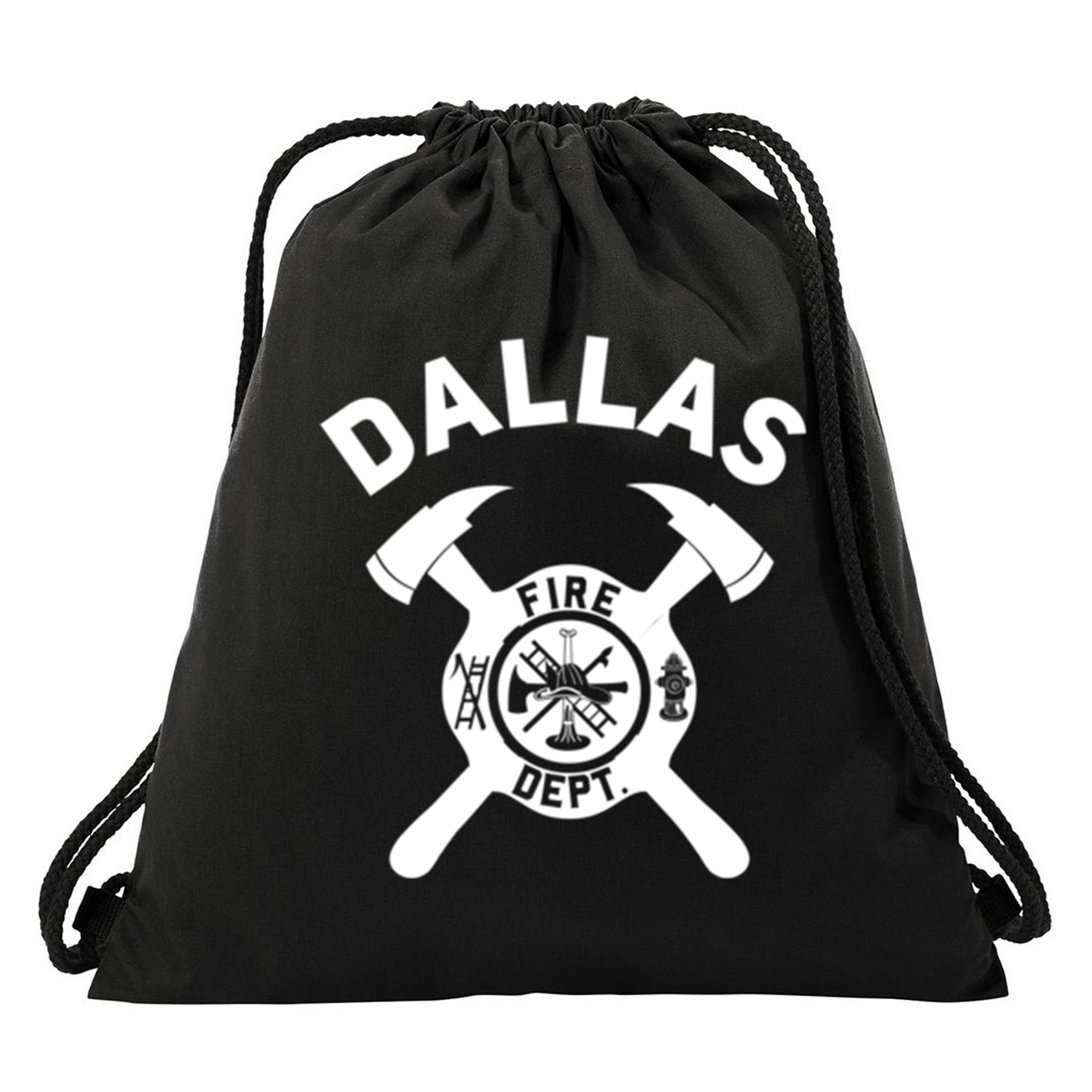 City Of Dallas Fire Departt Texas Firefighter Gift Drawstring Bag