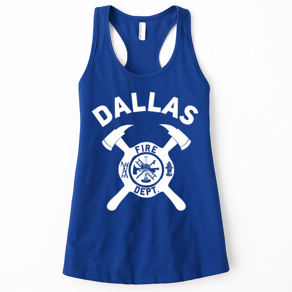 City Of Dallas Fire Departt Texas Firefighter Gift Womens Tank Top