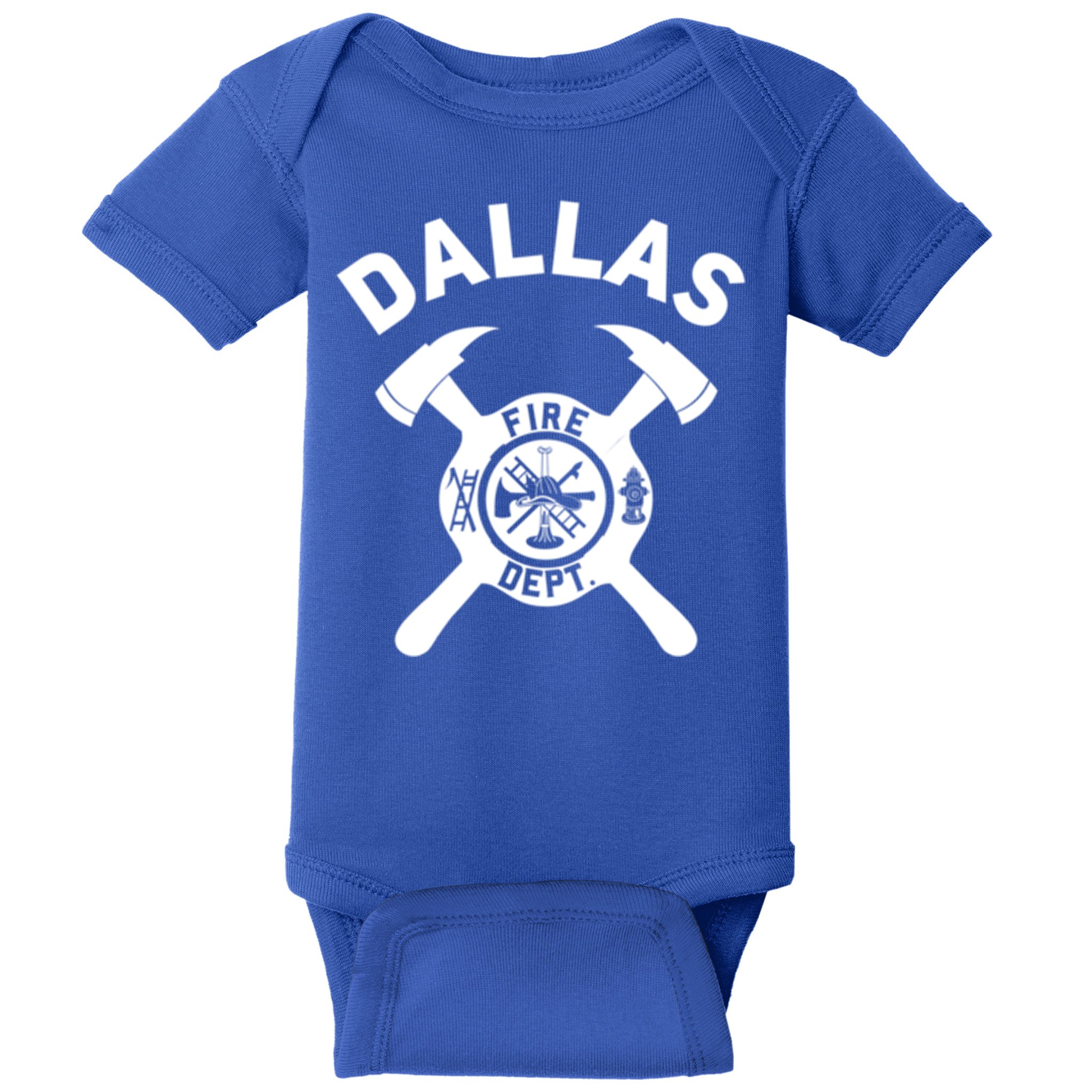 City Of Dallas Fire Departt Texas Firefighter Gift Baby Bodysuit