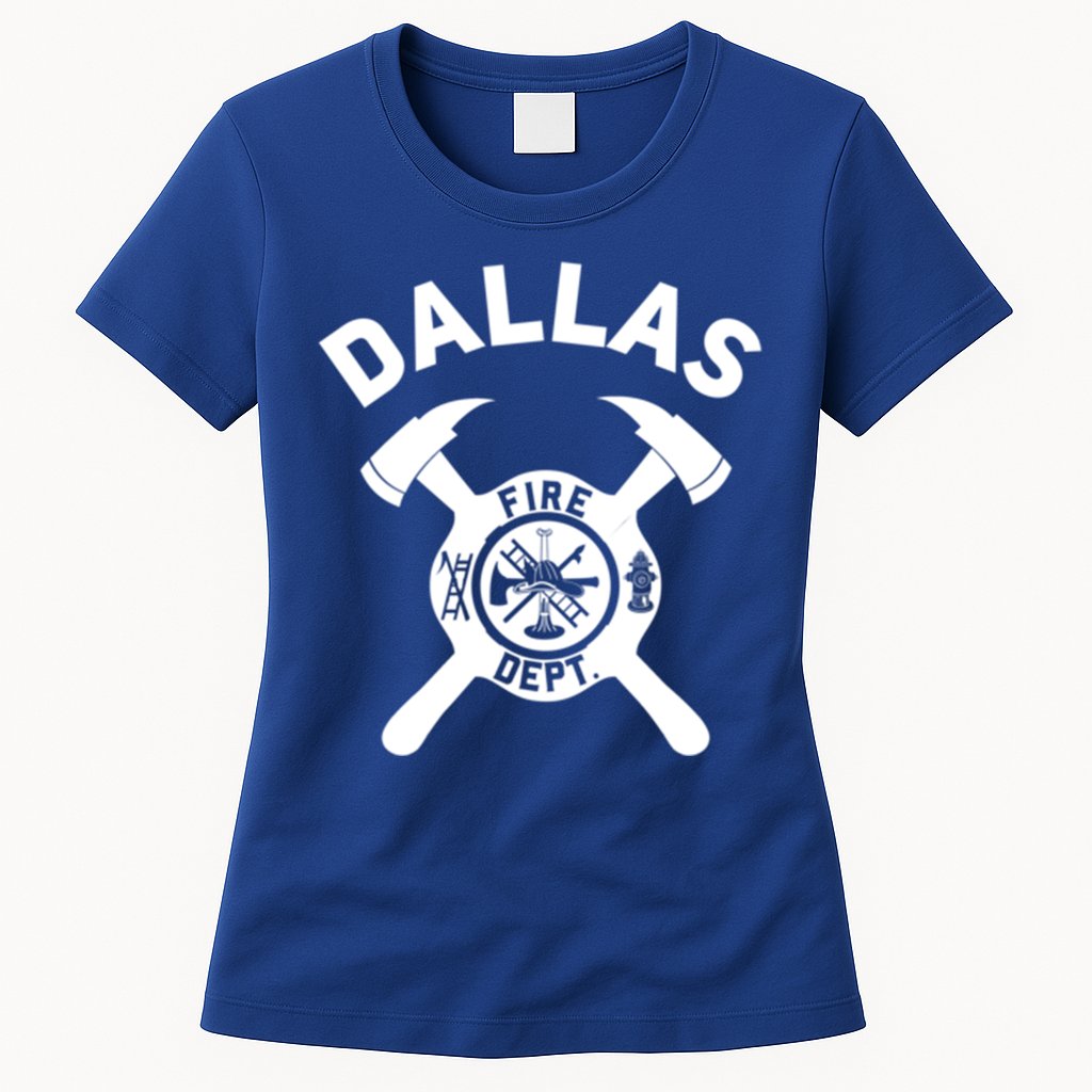 City Of Dallas Fire Departt Texas Firefighter Gift Womens T-Shirt