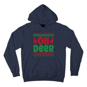 Cool Oh Deer Christmas Sweater Tall Hoodie